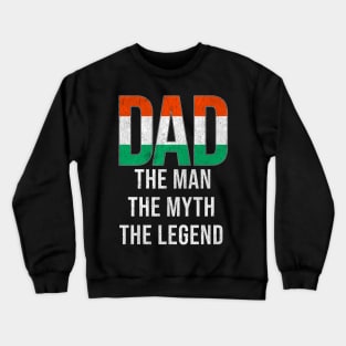 Hungarian Dad The Man The Myth The Legend - Gift for Hungarian Dad With Roots From Hungarian Crewneck Sweatshirt